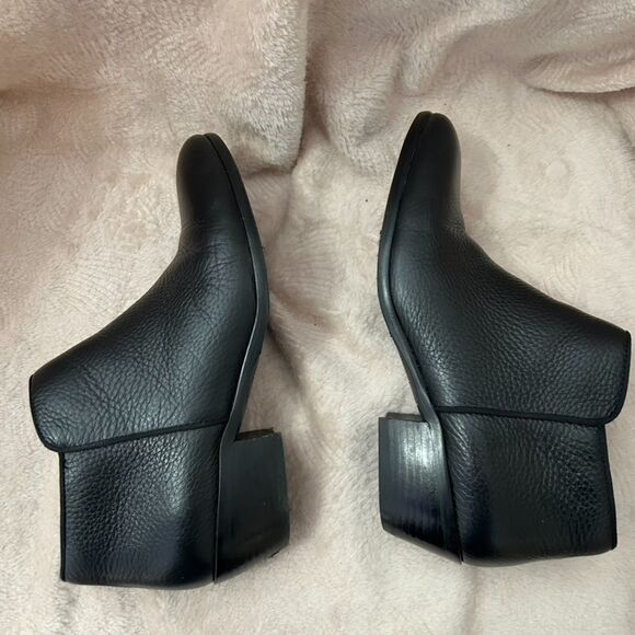 Sam Edelman Black Leather Heeled Ankle Boots - Picture 7 of 13